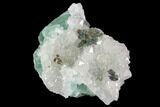 Quartz, Fluorite and Iridescent Pyrite Association - Fluorescent #92278-1